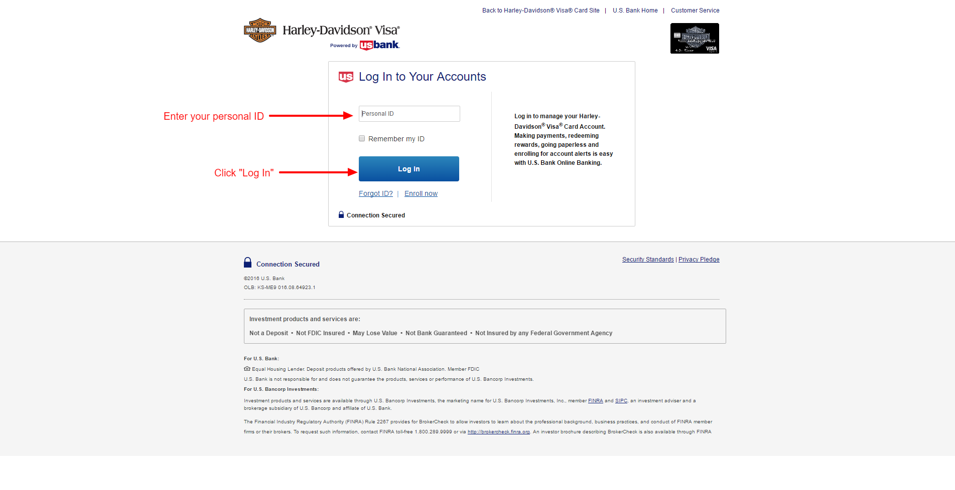 Harley Davidson Credit Card Online Login Cc Bank