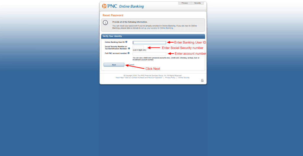 Enter to account перевод. PNC personal online Banking. PNC что значит.