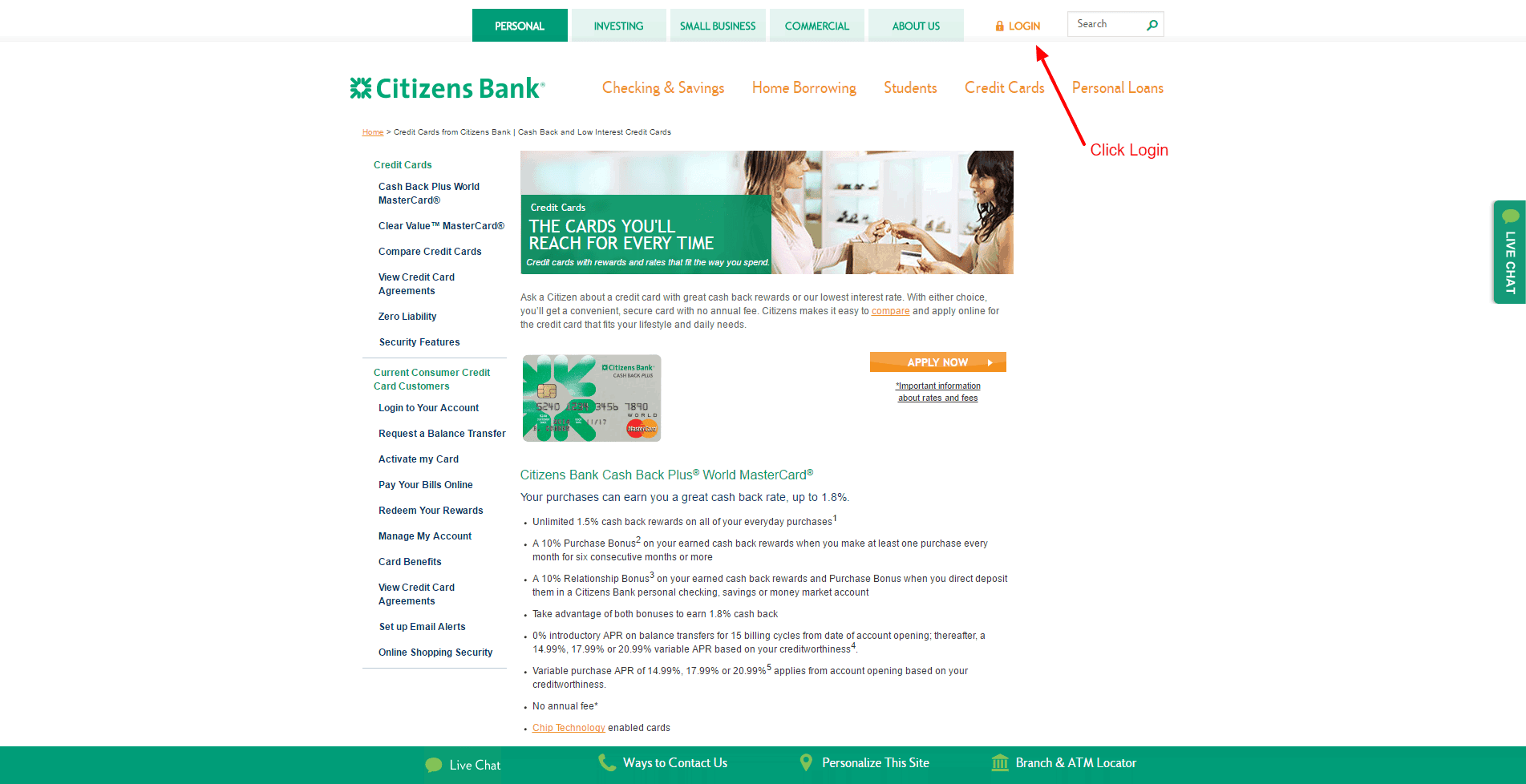 Citizens Bank Credit Card Online Login - CC Bank