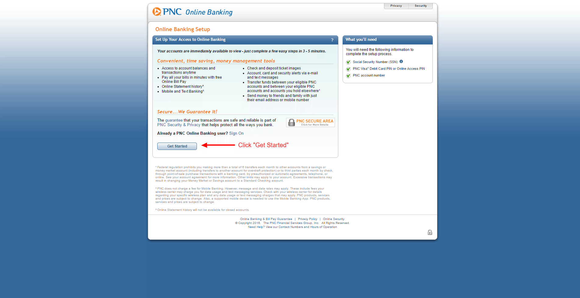 PNC Credit Card Online login - CC Bank