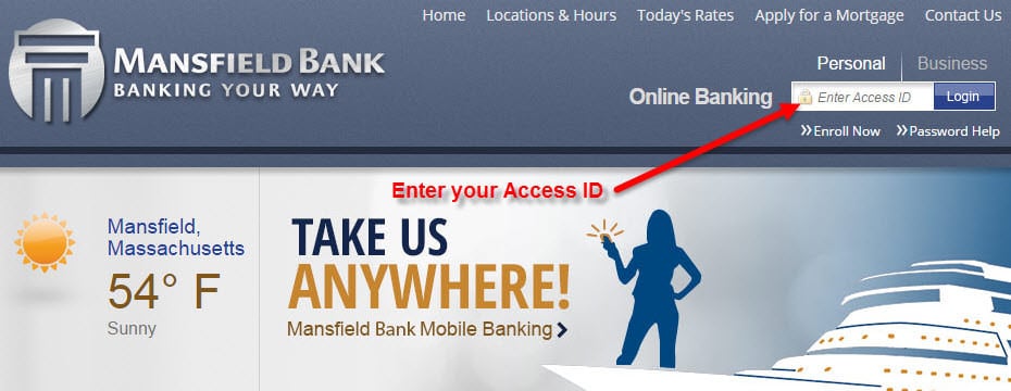 Mansfield Bank Online Banking Login