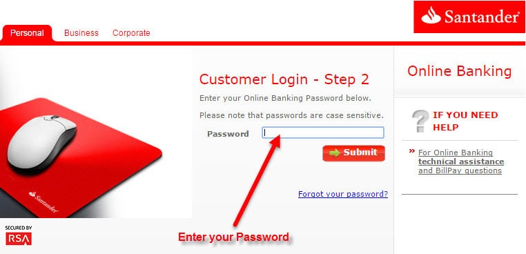 Santander Bank Online Banking Login - CC Bank