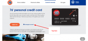 76 Personal Credit Card Online