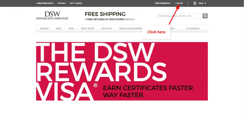 DSW Credit Card Online Login CC Bank