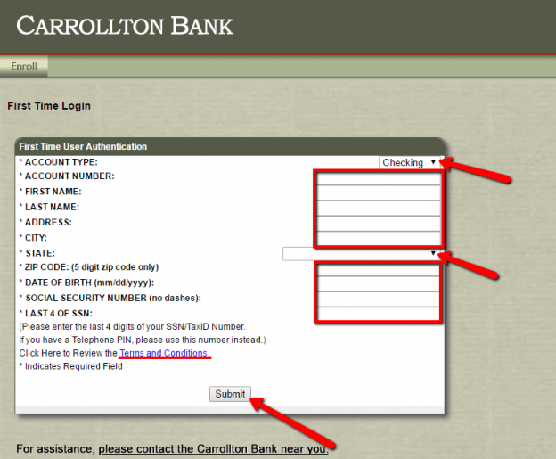 Carrollton Bank Online Banking Login CC Bank