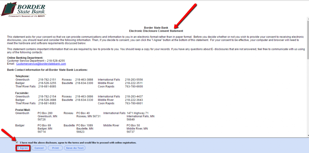 border state bank online banking