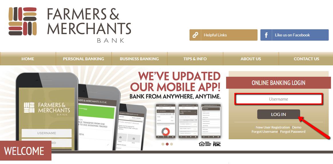 Farmers & Merchants Bank Online Banking Login