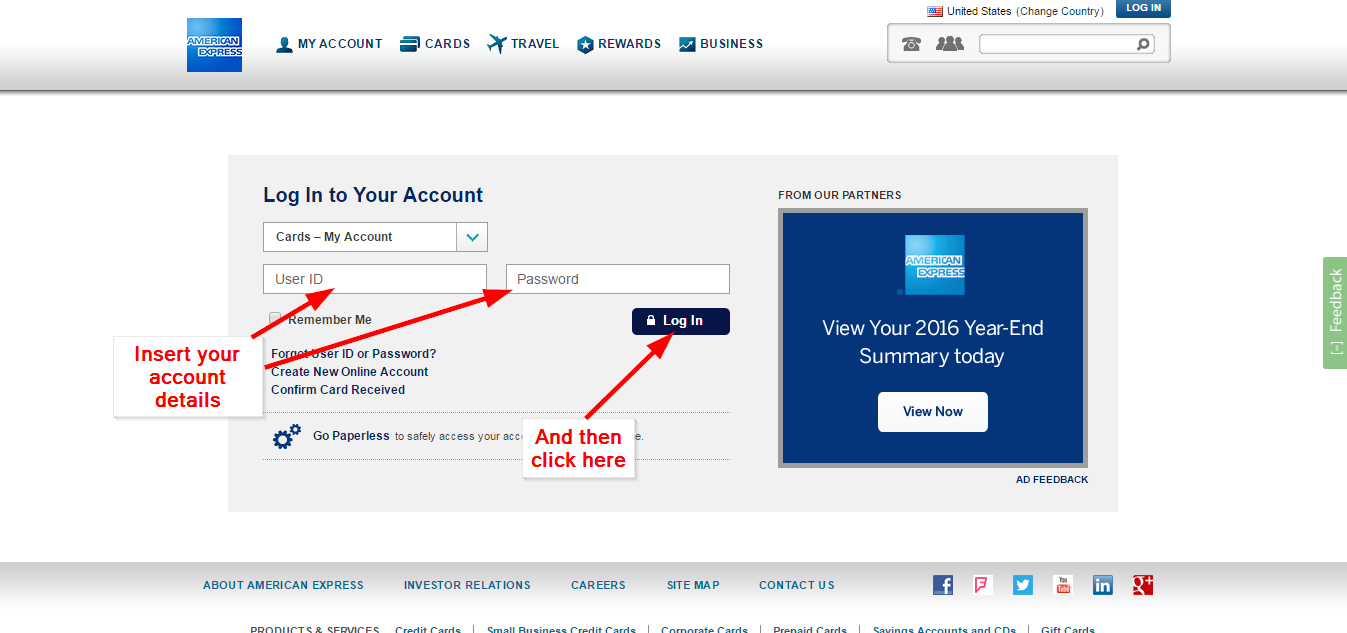 Amex Everyday Credit Card Online Login CC Bank