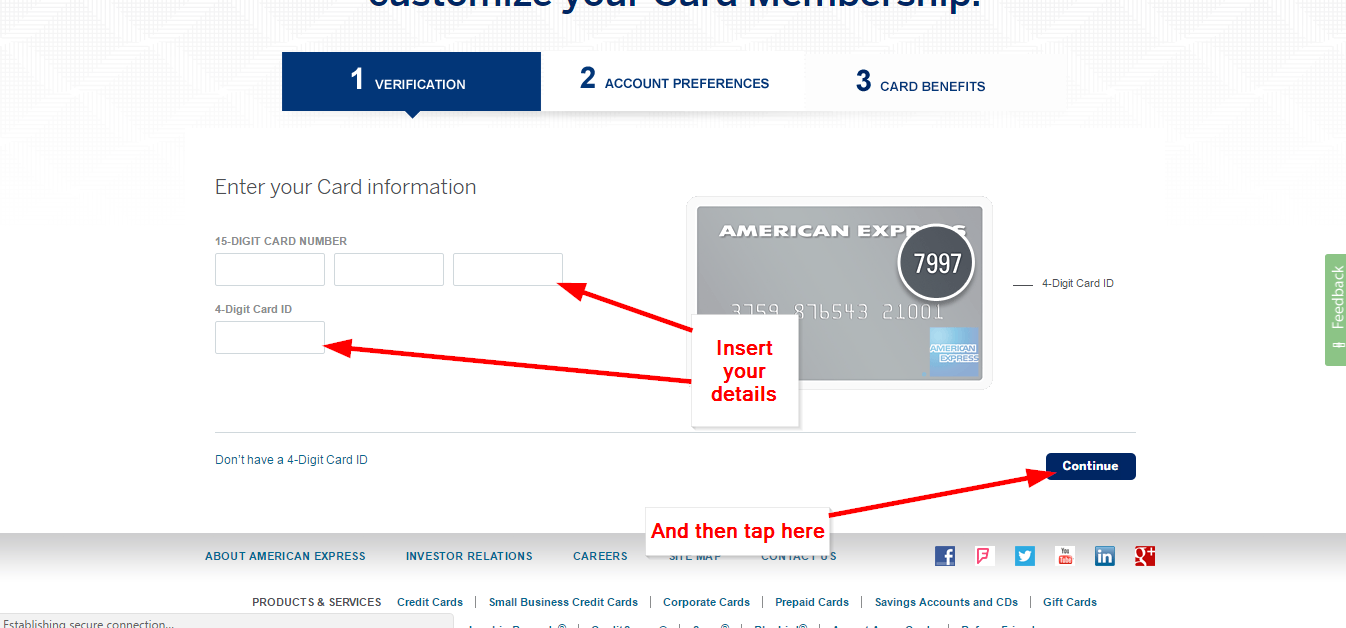 Amex Everyday Preferred Credit Card Online Login CC Bank