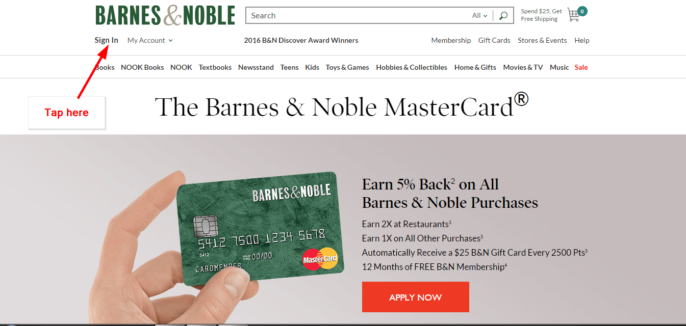 Barnes and Noble Credit Card Online Login CC Bank
