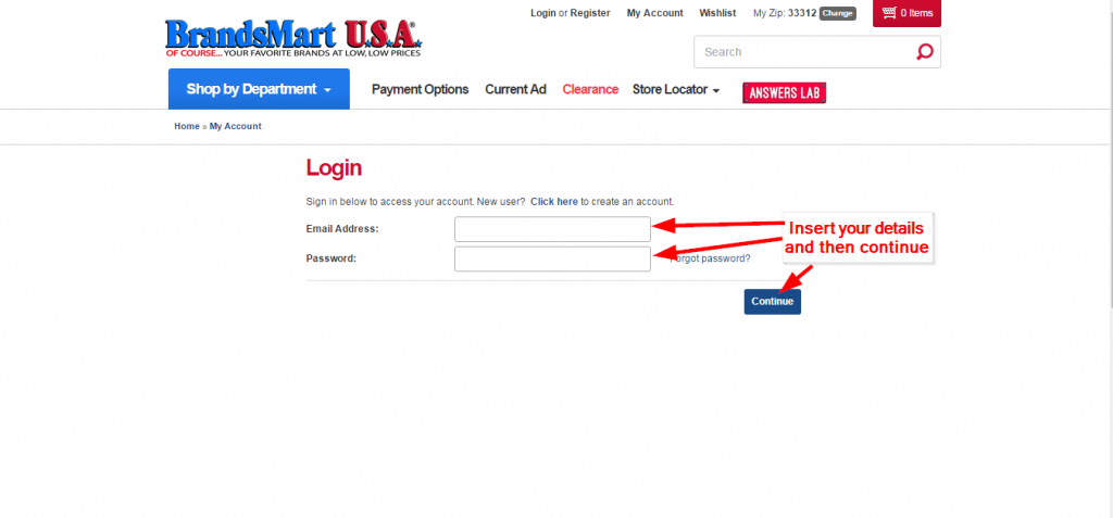 BrandsMart USA Credit Card Online Login CC Bank