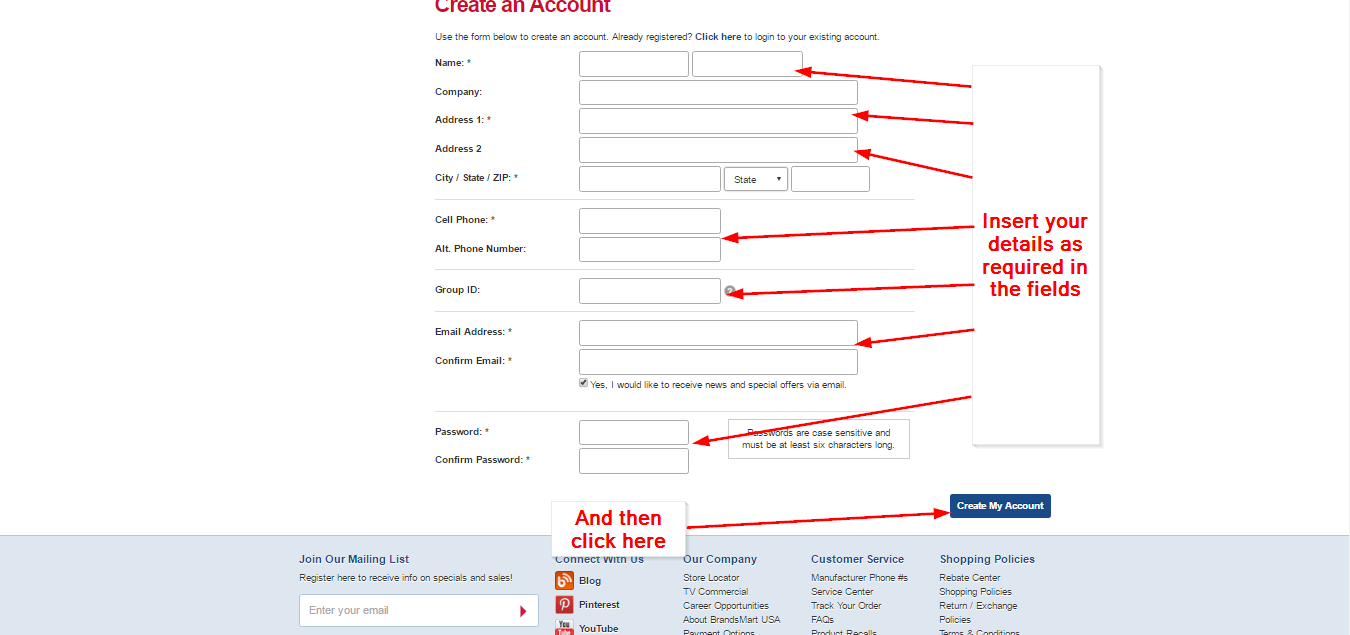 BrandsMart USA Credit Card Online Login CC Bank