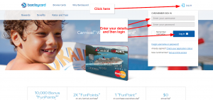 cruises carnival credit login card forgotten username password if