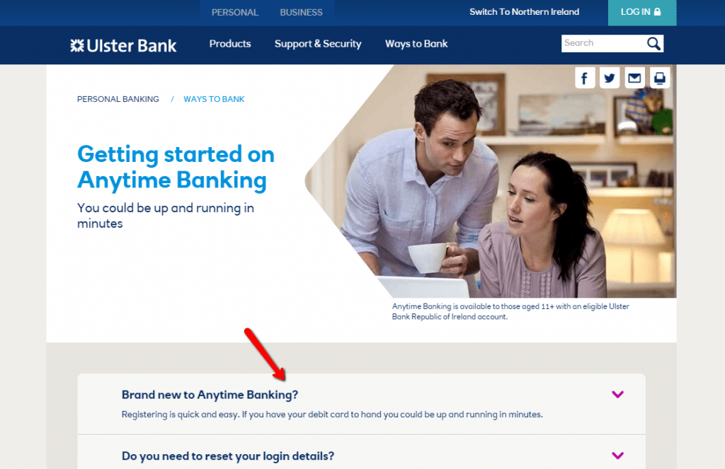 Ulster Bank Ireland Online Banking Login CC Bank