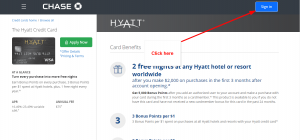Hyatt Credit Card Online