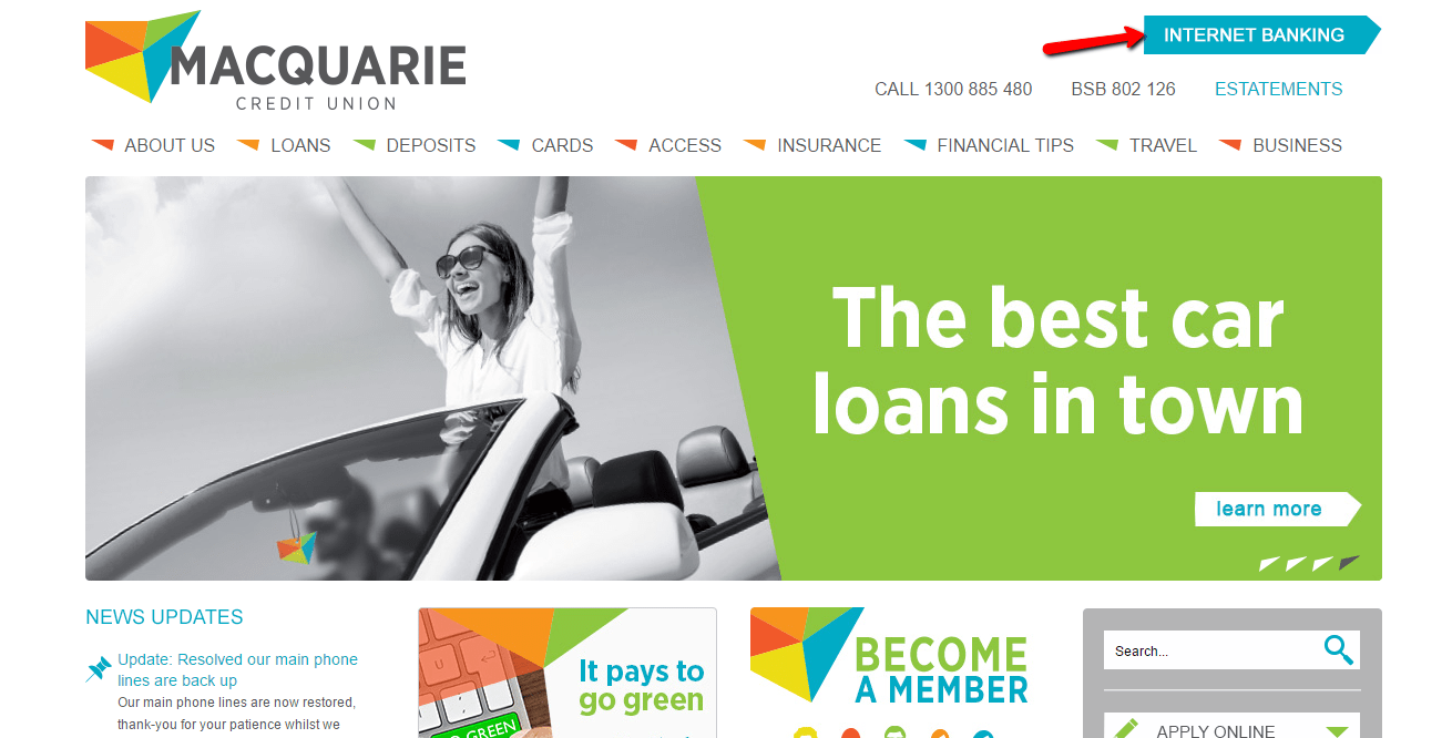 Macquarie Credit Union Online Banking Login