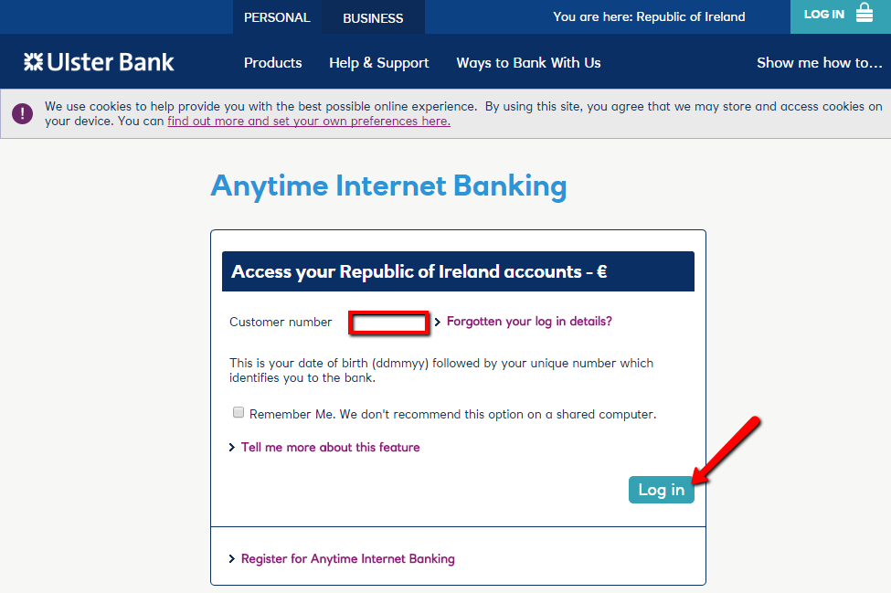 Ulster Bank Ireland Online Banking Login Cc Bank