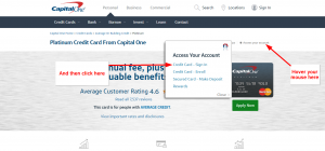 Capital One Platinum Credit Card Online Login