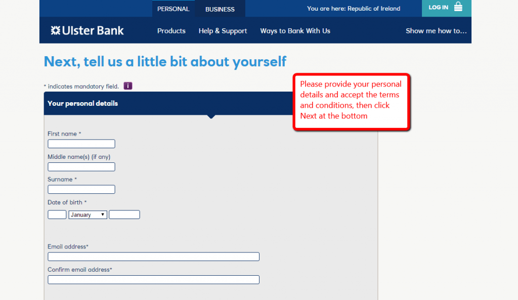 Ulster Bank Ireland Online Banking Login CC Bank