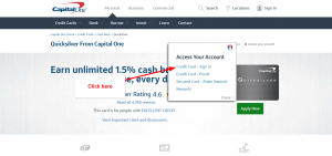 Capital One Quicksilver Credit Card Online