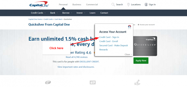capital one quicksilver credit score