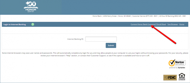 Honor Bank Online Banking Login CC Bank