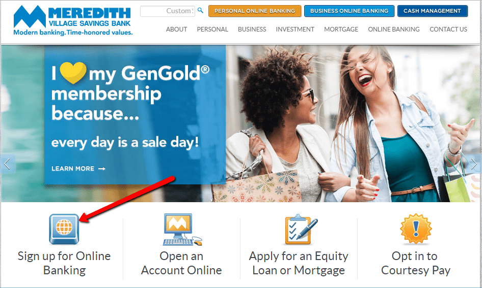 Meredith Village Savings Bank Online Banking Login - CC Bank