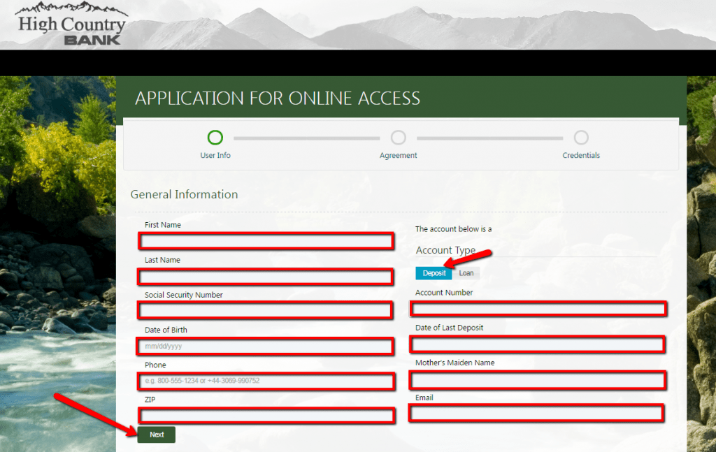 High Country Bank Online Banking Login CC Bank