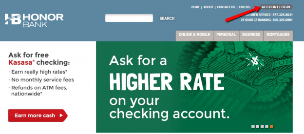 Honor Bank Online Banking Login CC Bank