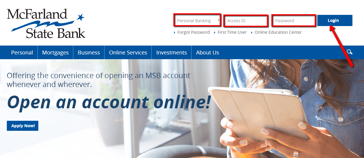 McFarland State Bank Online Banking Login
