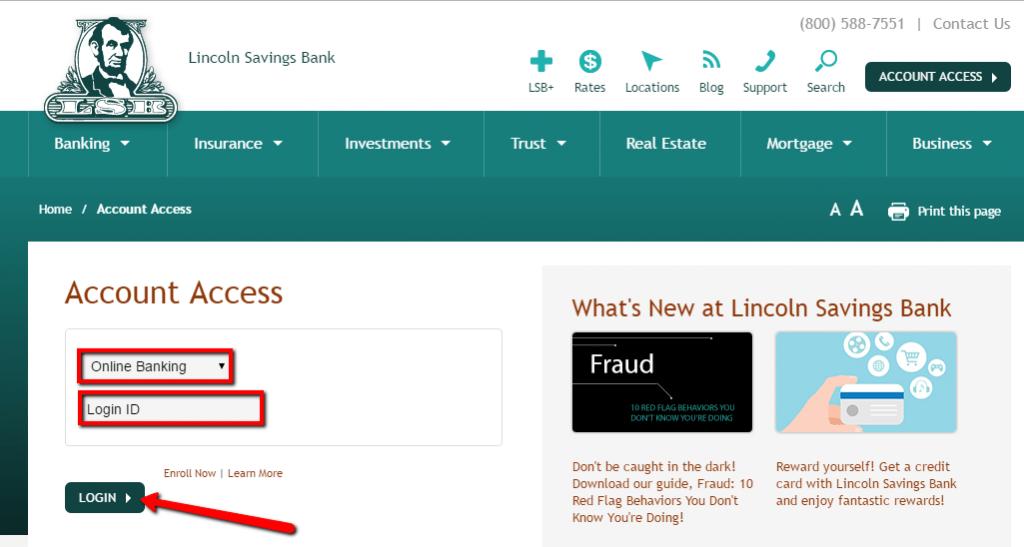 Lincoln Savings Bank Online Banking Login CC Bank
