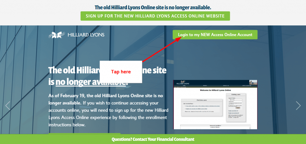 Hilliard Lyons Investment Account Online Login CC Bank