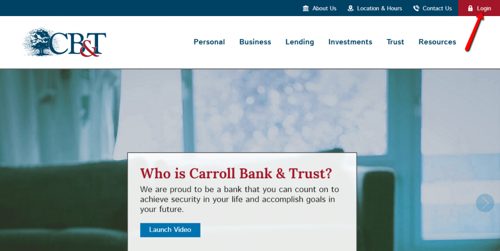 Carroll Bank and Trust Online Banking Login CC Bank