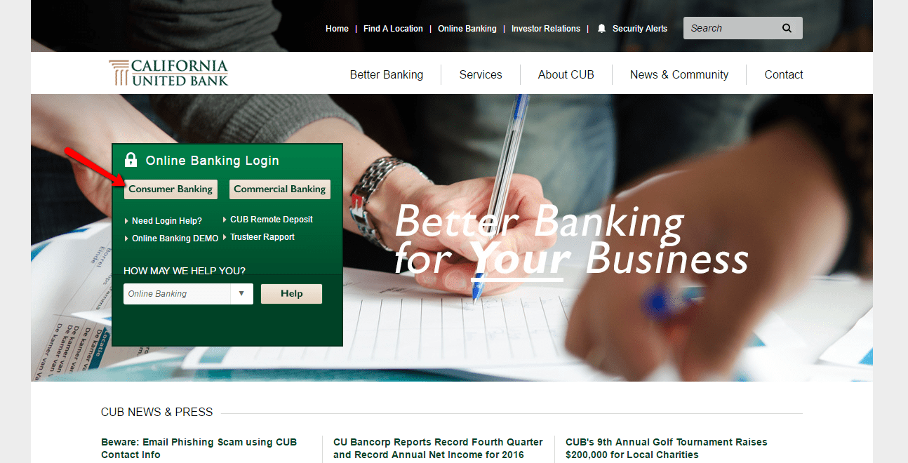 California United Bank Online Banking Login