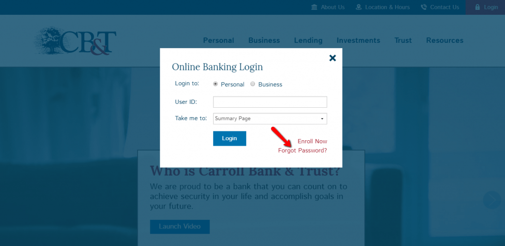 Carroll Bank and Trust Online Banking Login CC Bank