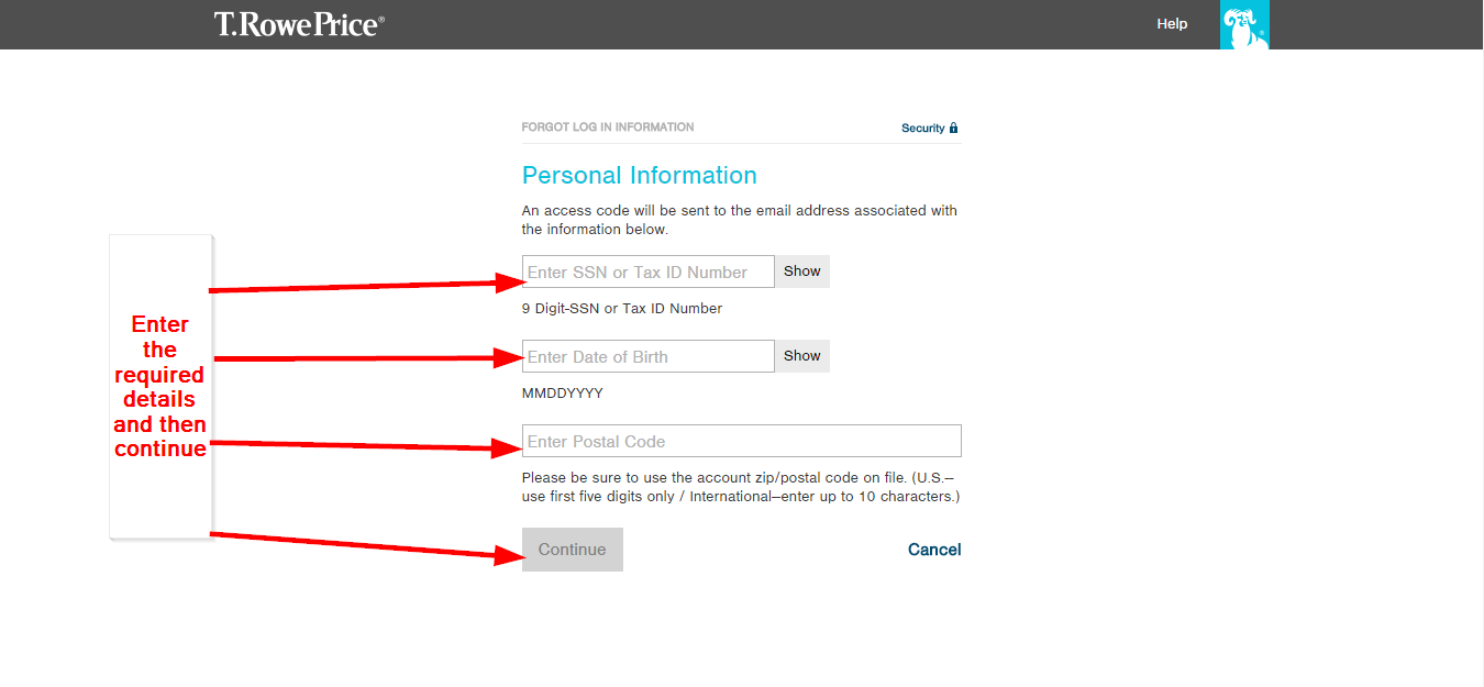 T Rowe Price Investment Account Online Login CC Bank