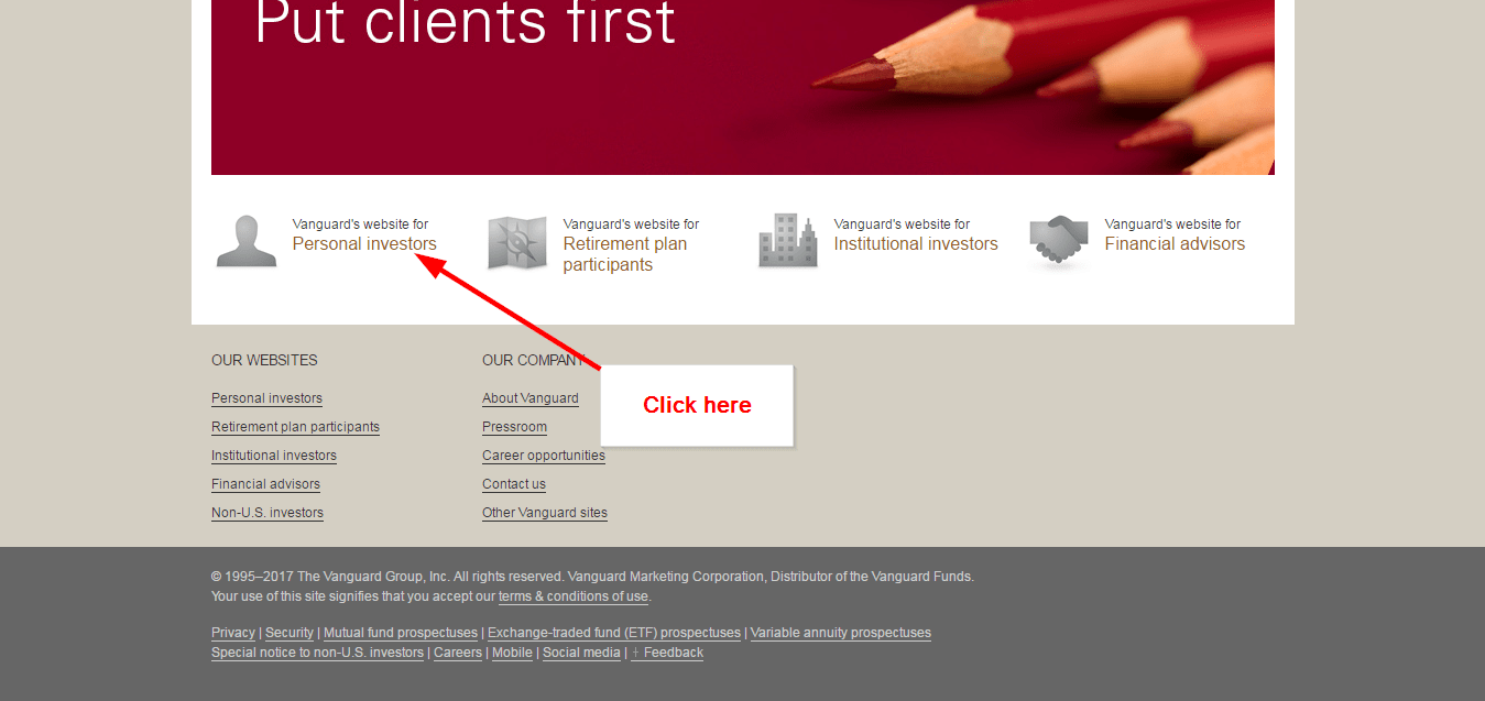 Vanguard Investment Account Online Login CC Bank