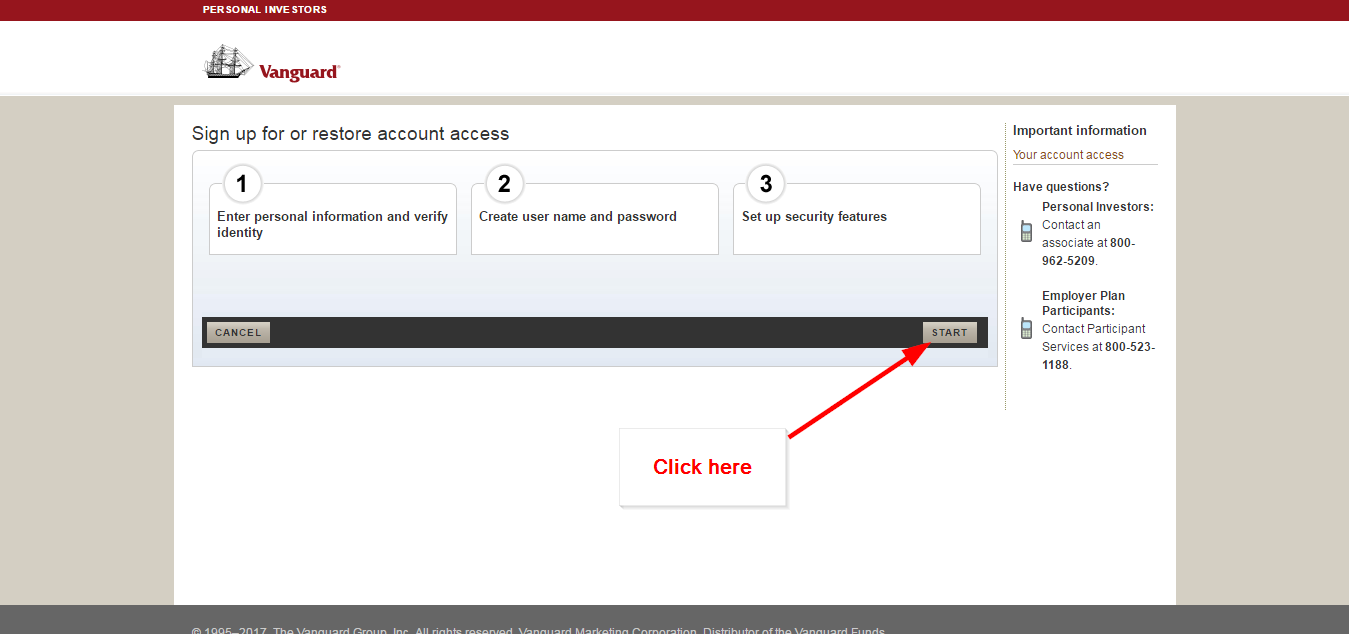 Vanguard Investment Account Online Login - CC Bank