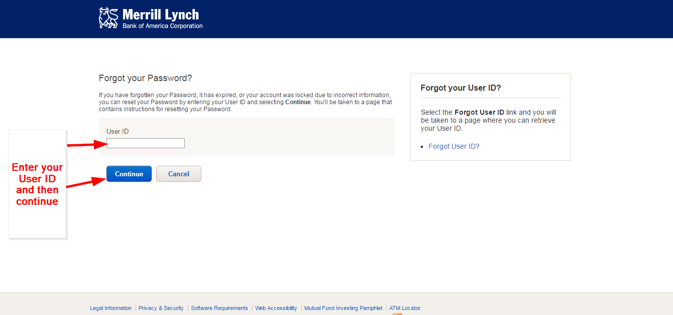 Merrill Lynch Investment Account Online Login CC Bank
