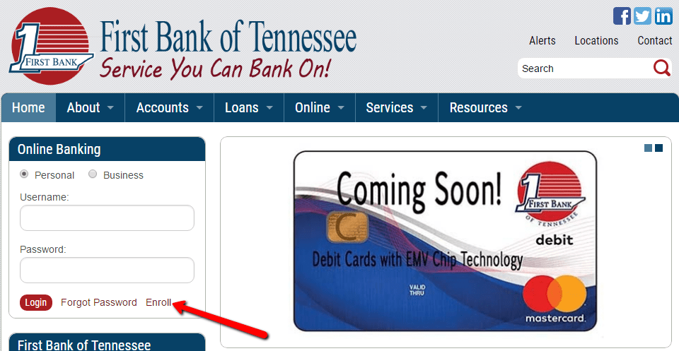 first tennessee bank online application