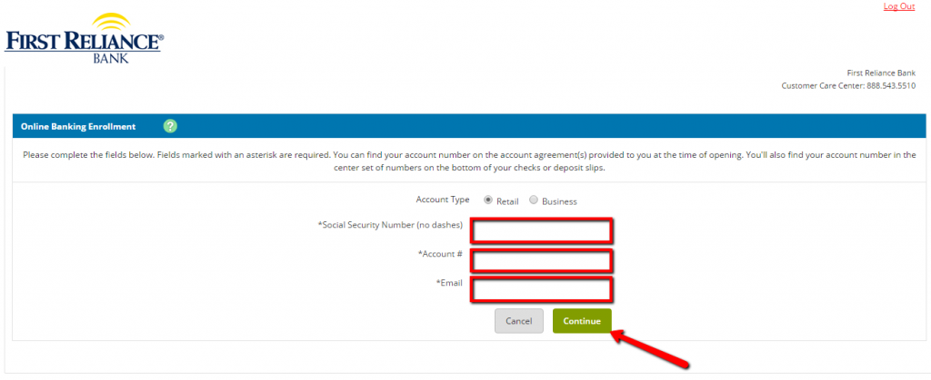 First Reliance Bank Online Banking Login CC Bank