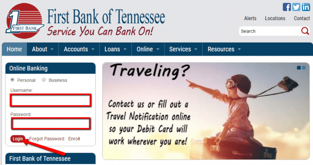 First Bank of Tennessee Online Banking Login - CC Bank