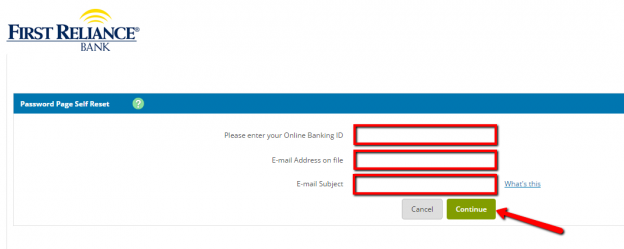 First Reliance Bank Online Banking Login CC Bank
