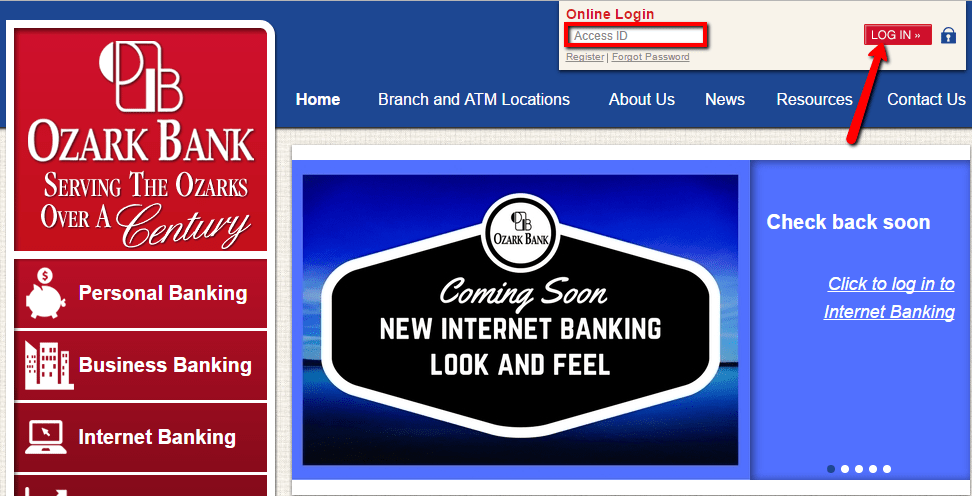 Ozark Bank Online Banking Login