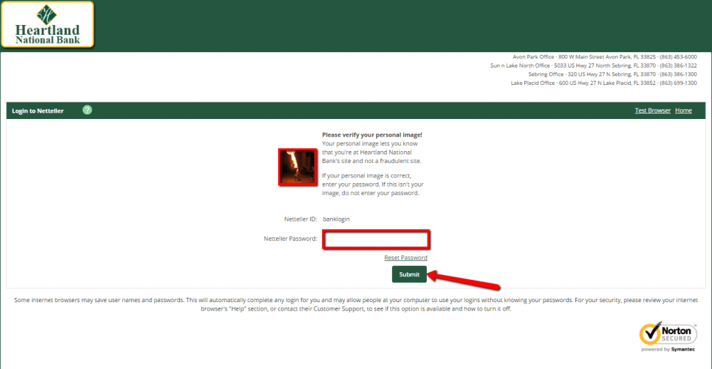 Heartland National Bank Online Banking Login CC Bank