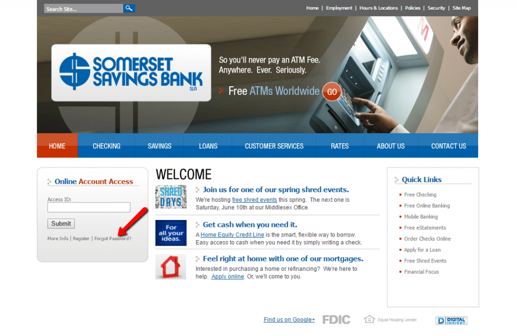 Somerset Savings Bank Online Banking Login - CC Bank