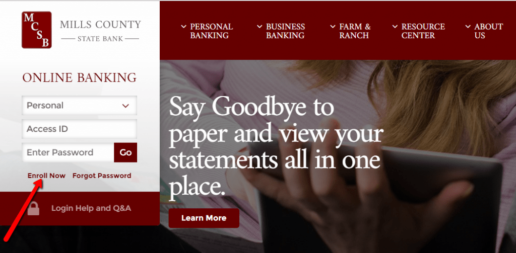 Mills County State Bank Online Banking Login CC Bank