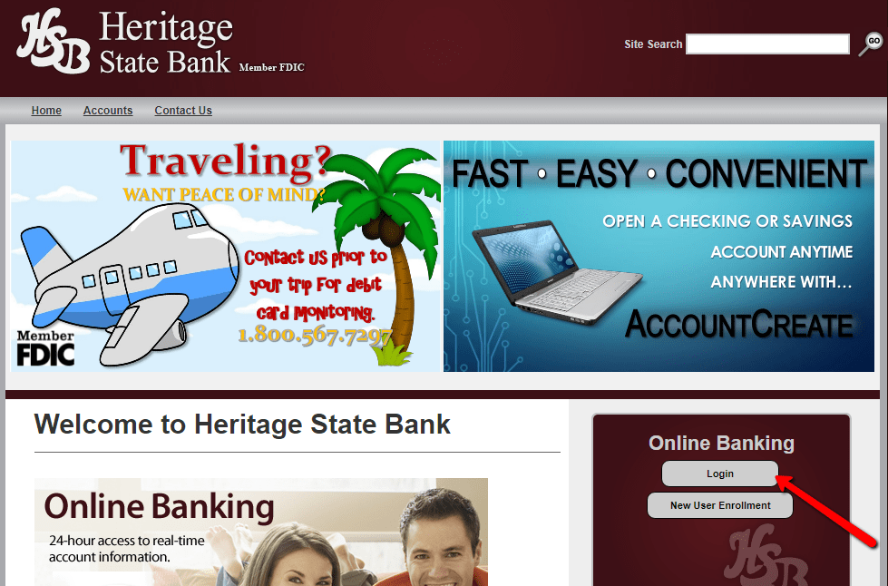 Heritage State Bank Online Banking Login