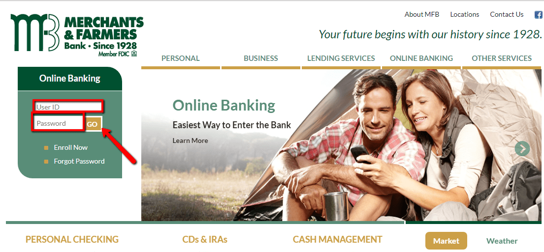 Merchants and Farmers Bank Online Banking Login