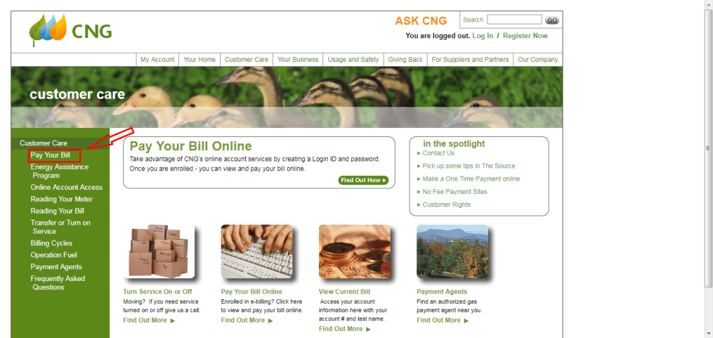 CNG Connecticut Natural Gas Online Bill Pay Login CC Bank CNG Connecticut Natural Gas Online Bill Pay Login CC Bank